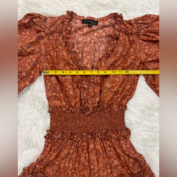 Floral Rust Dress - Picture 6 of 10